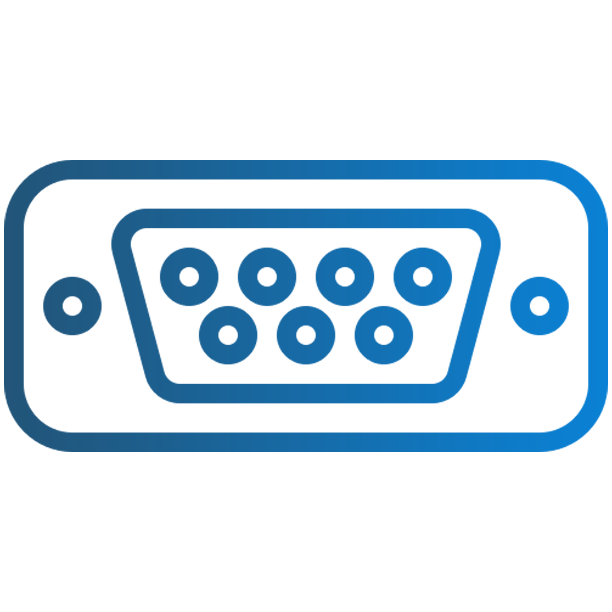 6 Adet RS-232 Yuvası