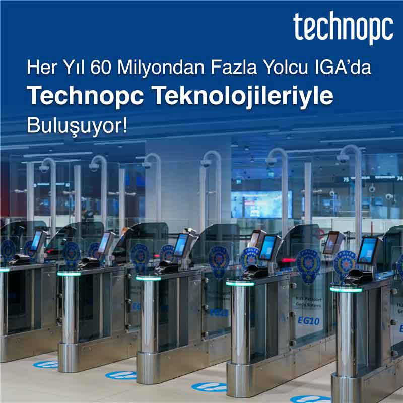 Her yıl 60 milyondan fazla yolcu IGA’da Technopc Teknolojileriyle Buluşuyor! görseli